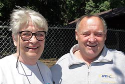 Jane Beecroft and Larry Priestman at the Tollkeeper's Cottage